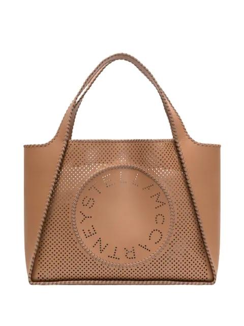 logo-perforated tote bag by STELLA MCCARTNEY