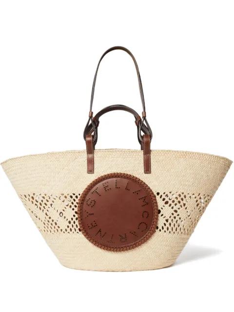 logo-perforated tote bag by STELLA MCCARTNEY