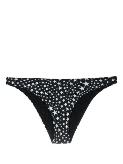 logo-plaque star-print bikini bottoms by STELLA MCCARTNEY