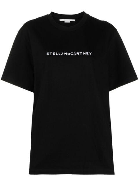 logo-print cotton T-shirt by STELLA MCCARTNEY