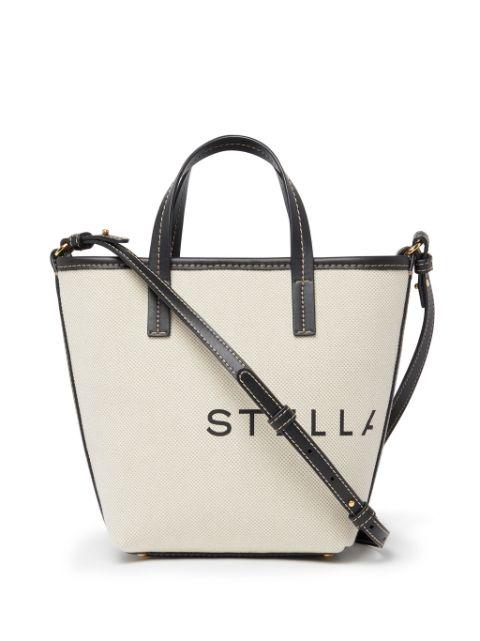 logo-print cotton tote bag by STELLA MCCARTNEY