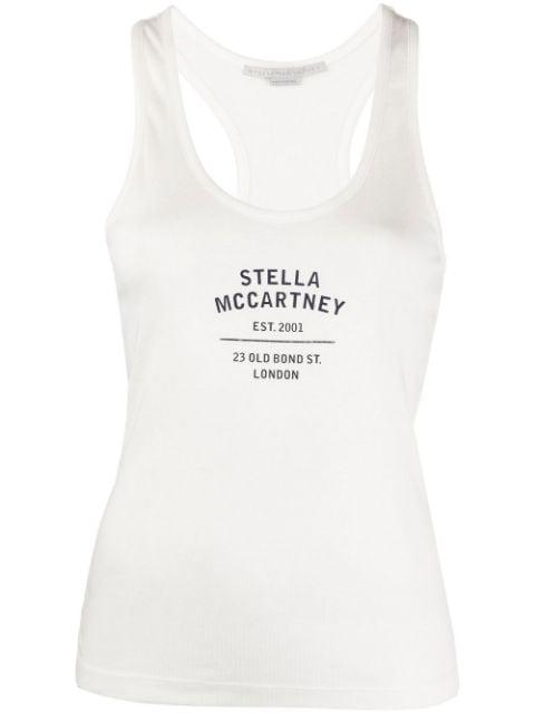 logo-print racerback top by STELLA MCCARTNEY