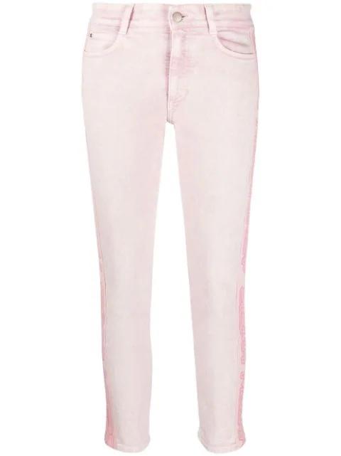logo tape slim jeans by STELLA MCCARTNEY