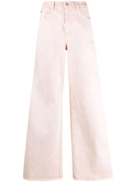 logo-tape wide jeans by STELLA MCCARTNEY