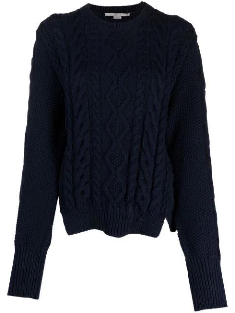 long-sleeve cable-knit jumper by STELLA MCCARTNEY