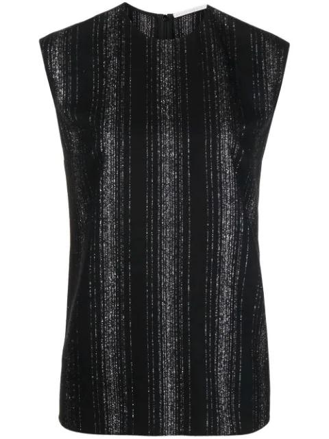 lurex striped sleeveless blouse by STELLA MCCARTNEY