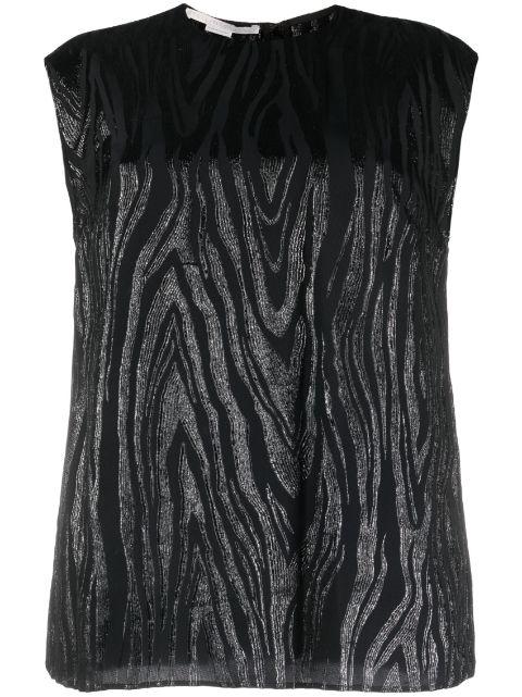 moire-effect tank top by STELLA MCCARTNEY