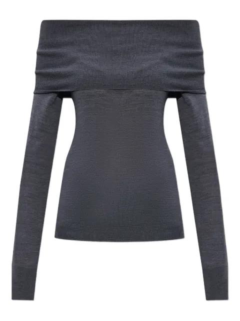 off-shoulder sweater by STELLA MCCARTNEY