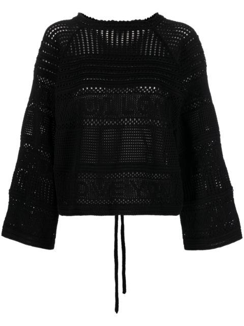 open-knit cotton jumper by STELLA MCCARTNEY