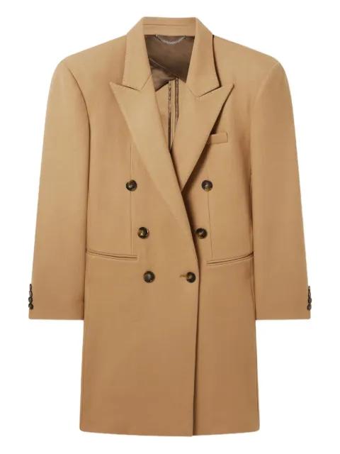 padded-shoulder double-breasted coat by STELLA MCCARTNEY
