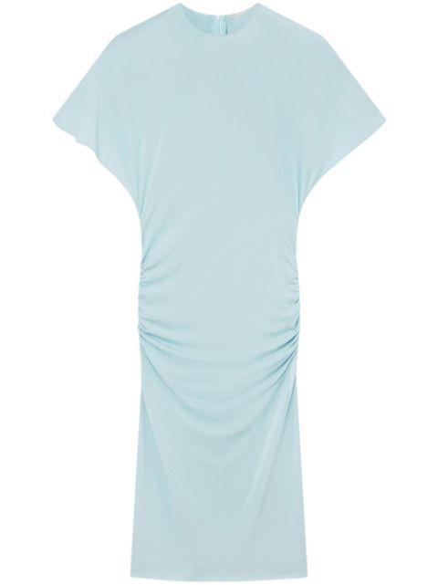 padded-shoulder short-sleeve midi dress by STELLA MCCARTNEY