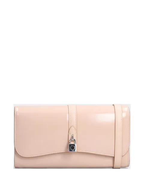 padlock-detail clutch bag by STELLA MCCARTNEY
