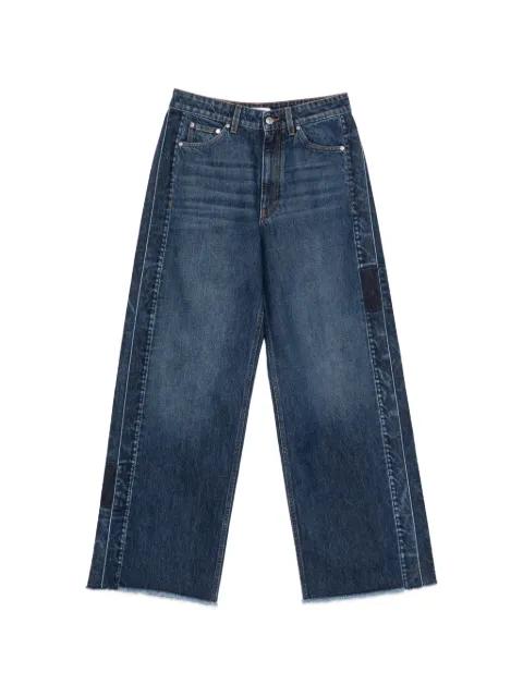 panelled frayed jeans by STELLA MCCARTNEY