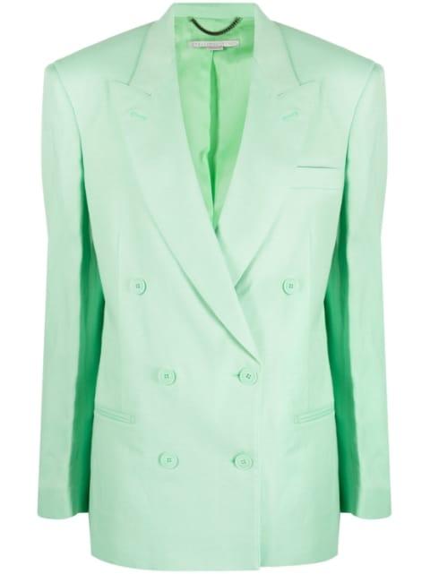 peak-lapels double-breasted blazer by STELLA MCCARTNEY