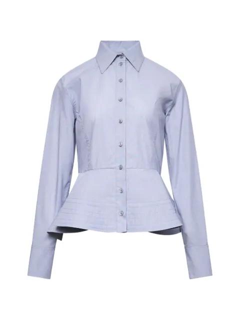 peplum-hem long-sleeve shirt by STELLA MCCARTNEY