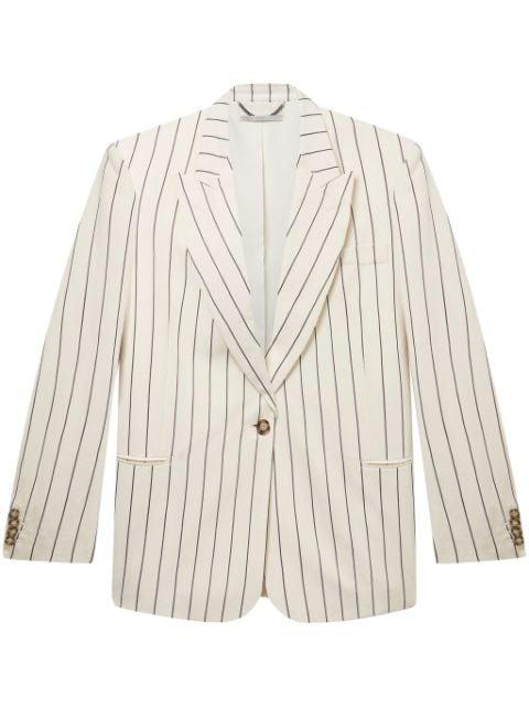 pinstriped single-breasted blazer by STELLA MCCARTNEY