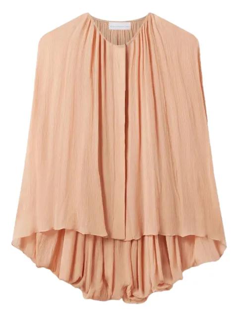 pleated cape-sleeve top by STELLA MCCARTNEY
