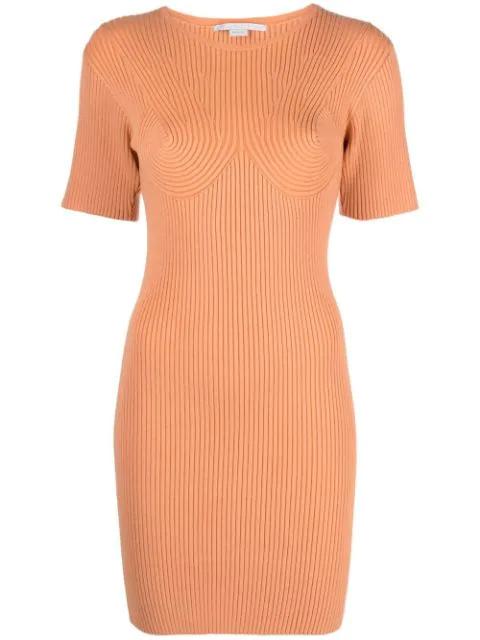 rib-detail bodycon dress by STELLA MCCARTNEY
