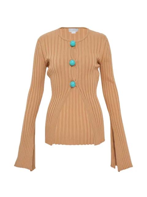 ribbed buttoned cardigan by STELLA MCCARTNEY