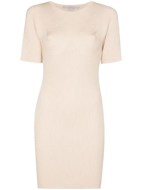 ribbed knitted mini dress by STELLA MCCARTNEY