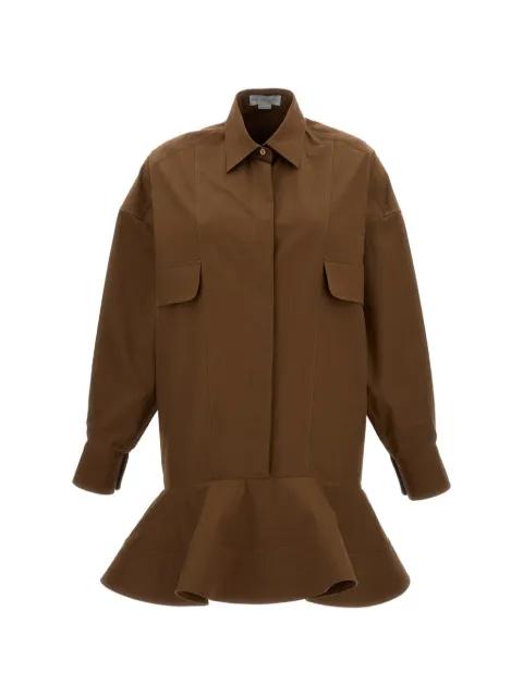ruffled-hem mini dress by STELLA MCCARTNEY