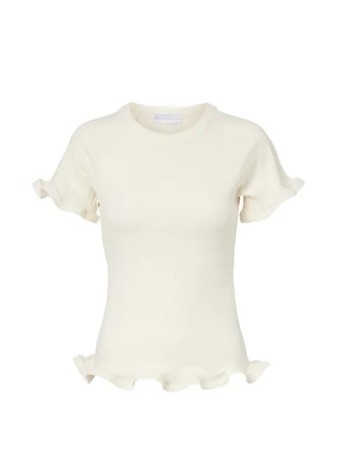 ruffled-trim T-shirt by STELLA MCCARTNEY