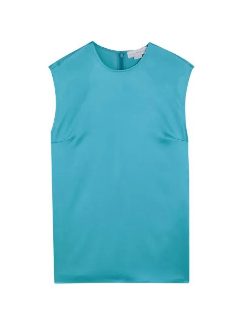 satin zip-up tank top by STELLA MCCARTNEY