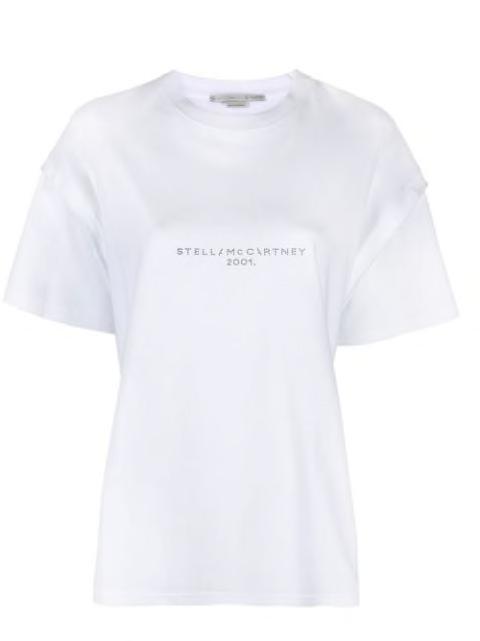 sequin-embellished logo T-shirt by STELLA MCCARTNEY