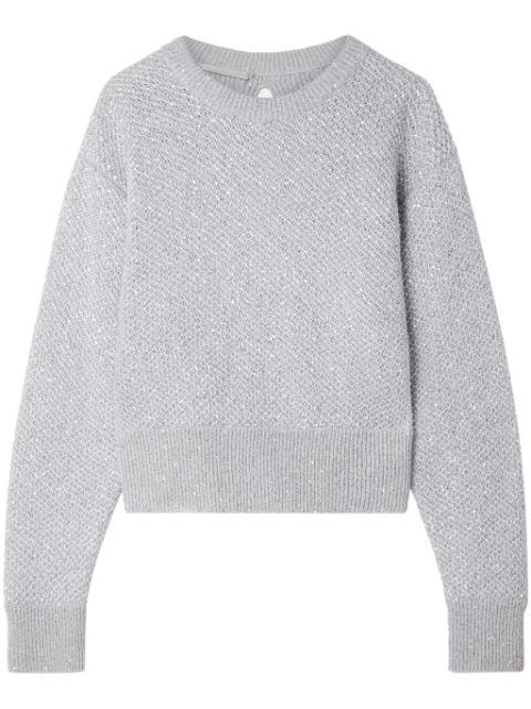 sequin-embellished wool-blend jumper by STELLA MCCARTNEY
