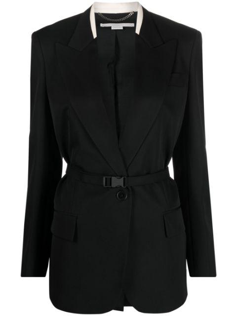 single-breasted belted blazer by STELLA MCCARTNEY