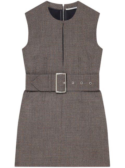 sleeveless belted mini dress by STELLA MCCARTNEY
