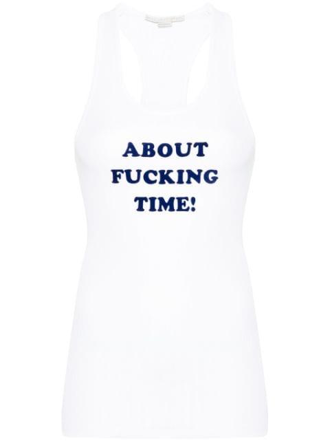slogan-print tank top by STELLA MCCARTNEY