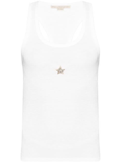 star-appliqué lyocell tank top by STELLA MCCARTNEY