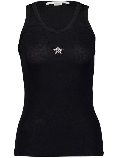 star-print detail tank top by STELLA MCCARTNEY