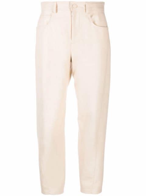 straight-leg faux leather trousers by STELLA MCCARTNEY