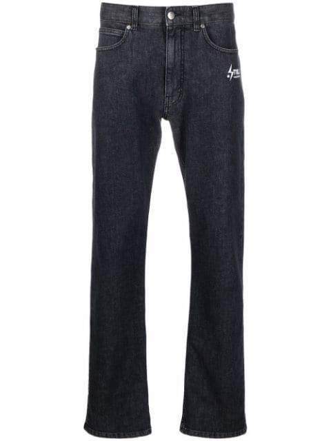 straight-leg logo-print jeans by STELLA MCCARTNEY