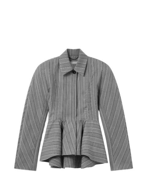 striped peplum fitted jacket by STELLA MCCARTNEY