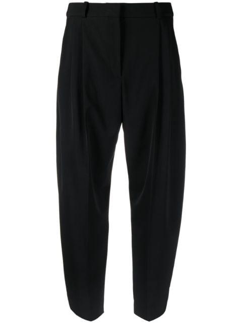 tapered-leg cropped wool trousers by STELLA MCCARTNEY