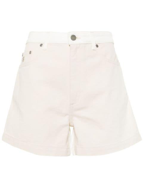 two-tone denim shorts by STELLA MCCARTNEY