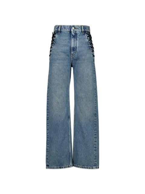 wide-leg lace-up jeans by STELLA MCCARTNEY
