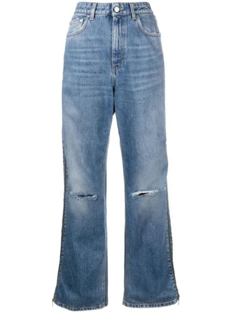 zip-detail straight-leg jeans by STELLA MCCARTNEY