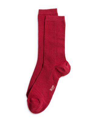 Rib Knit Crew Socks by STEMS