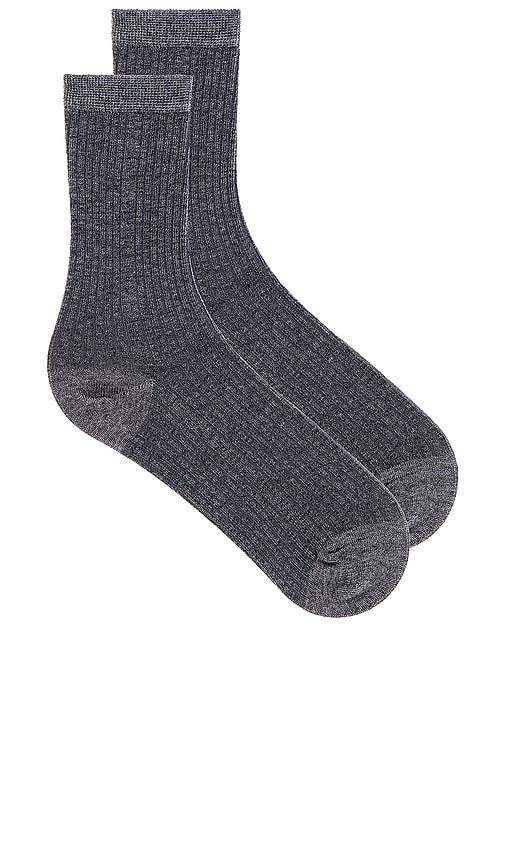 Stems Eco-conscious Cashmere Crew Socks in Grey by STEMS