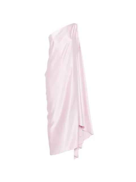 draped one-shoulder dress by STEPHAN JANSON