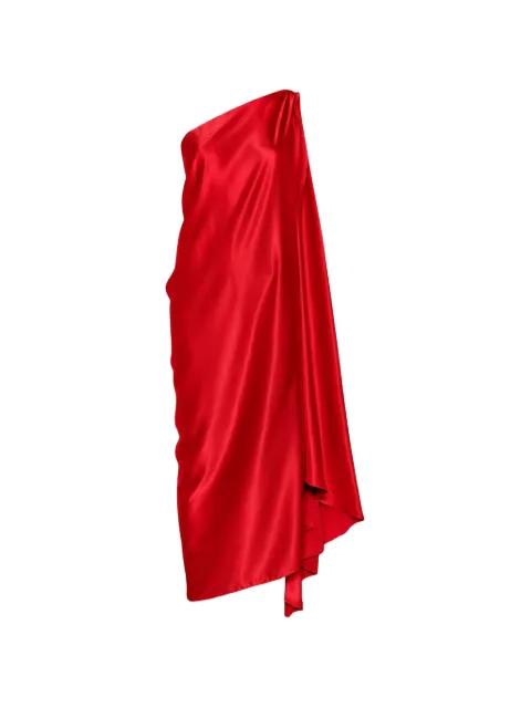 one-shoulder draped maxi dress by STEPHAN JANSON