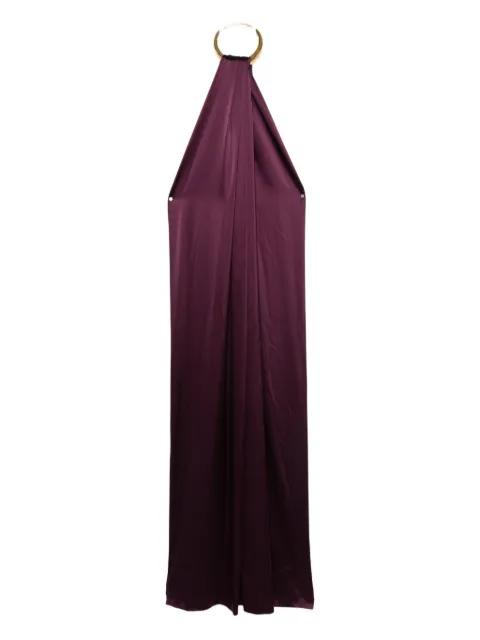 ring-neck maxi dress by STEPHANE ROLLAND