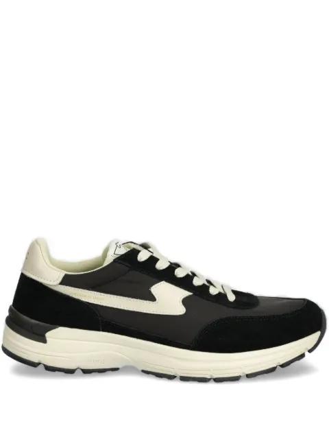 suede-panel lace-up sneakers by STEPNEY WORKERS CLUB