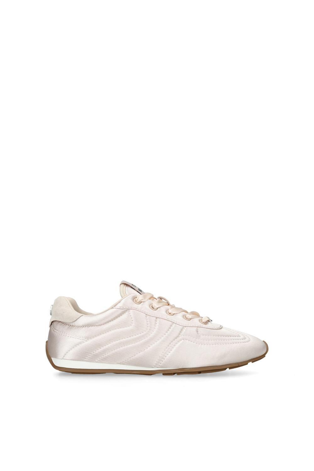 'Abbi White Satin' Satin Trainers by STEVE MADDEN