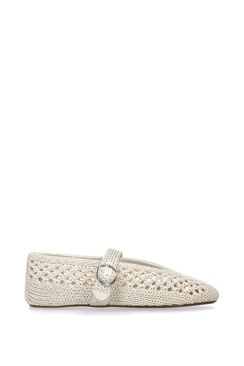 'Alara Cream' Fabric Flats by STEVE MADDEN