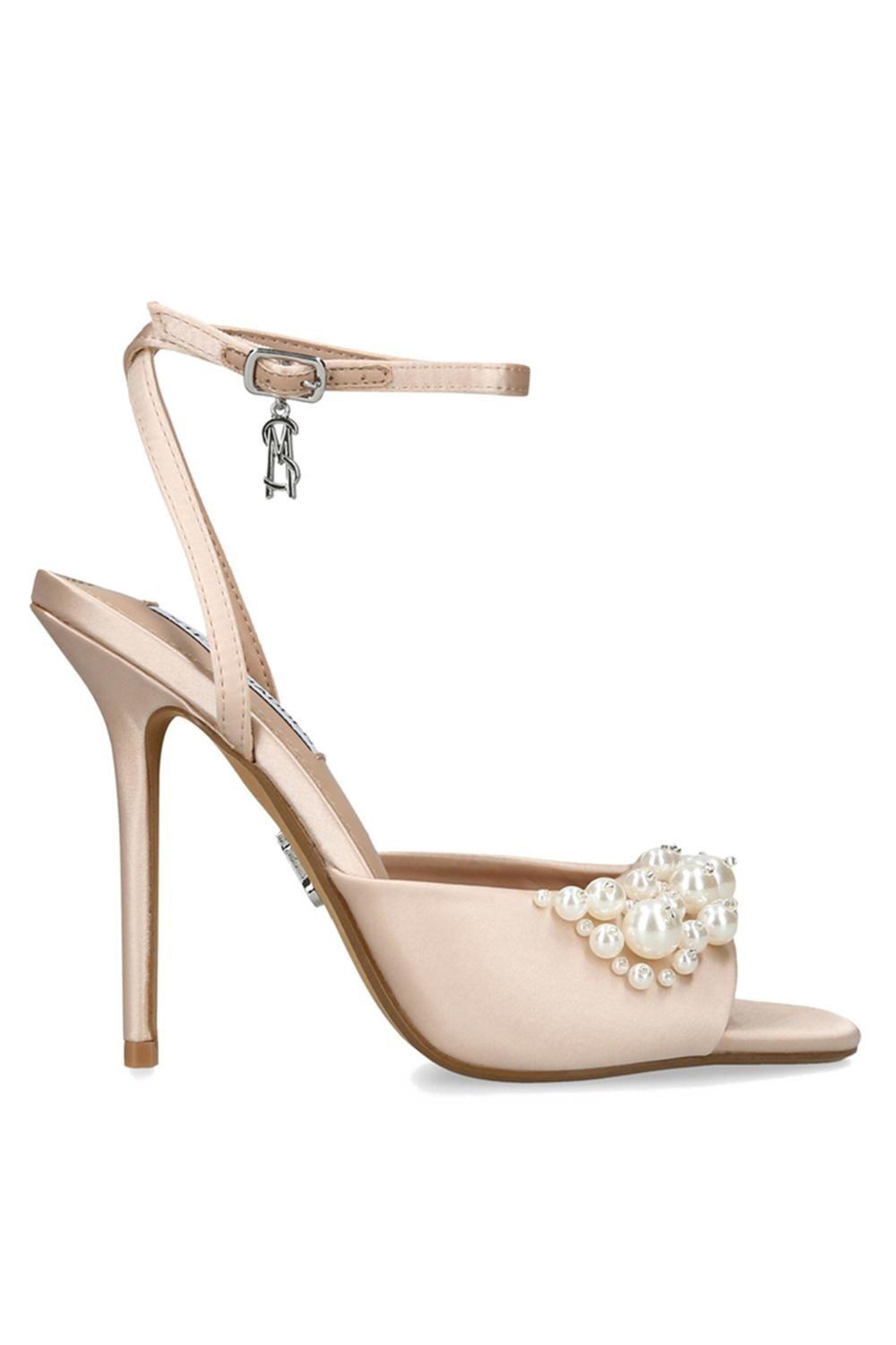 'Atheria Champagne Satin' Satin Heels by STEVE MADDEN